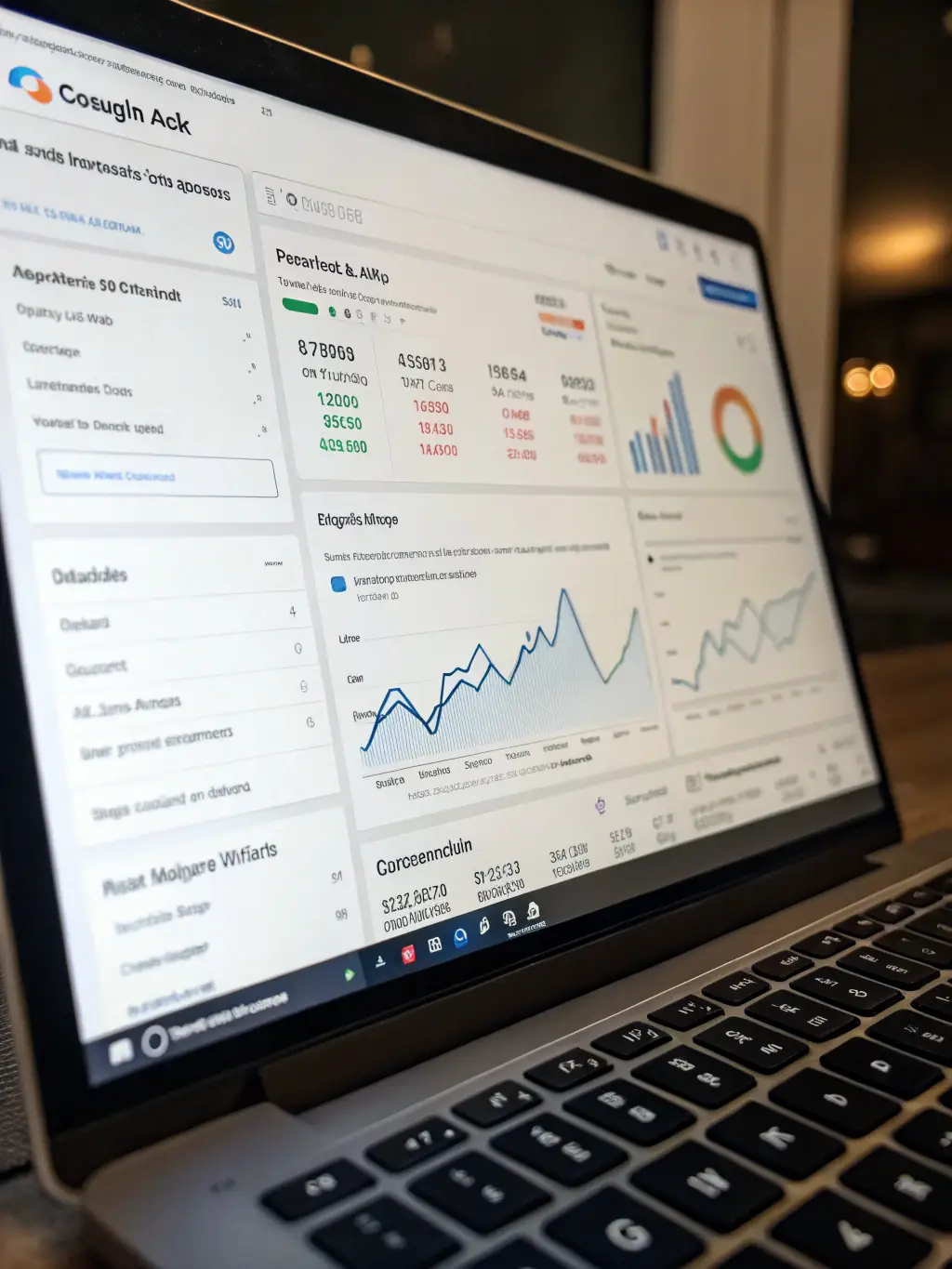An image of a Google Ads dashboard showing positive ROI and conversion metrics, highlighting successful campaign performance.