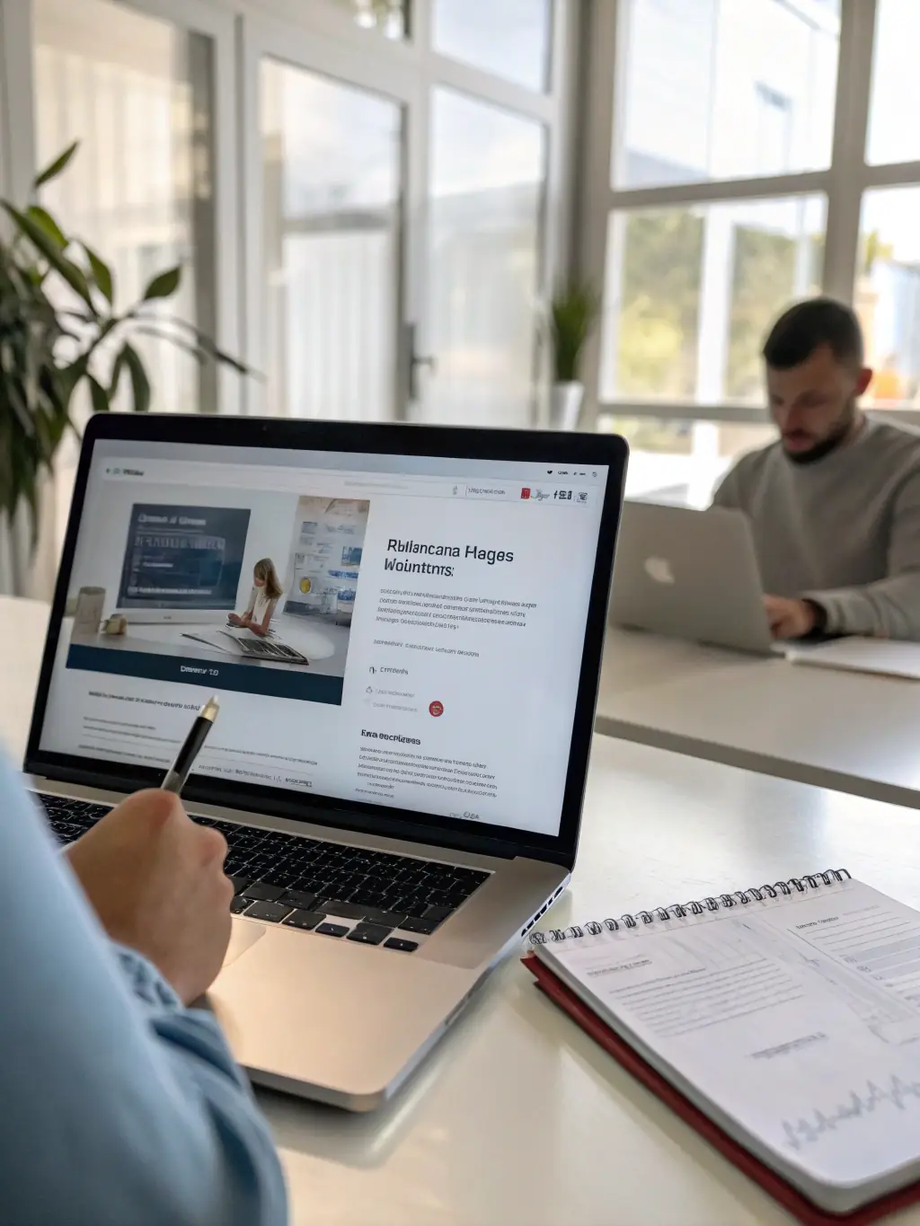 An A/B testing scenario for landing pages, demonstrating the process of conversion rate optimization within a Google Ads campaign.